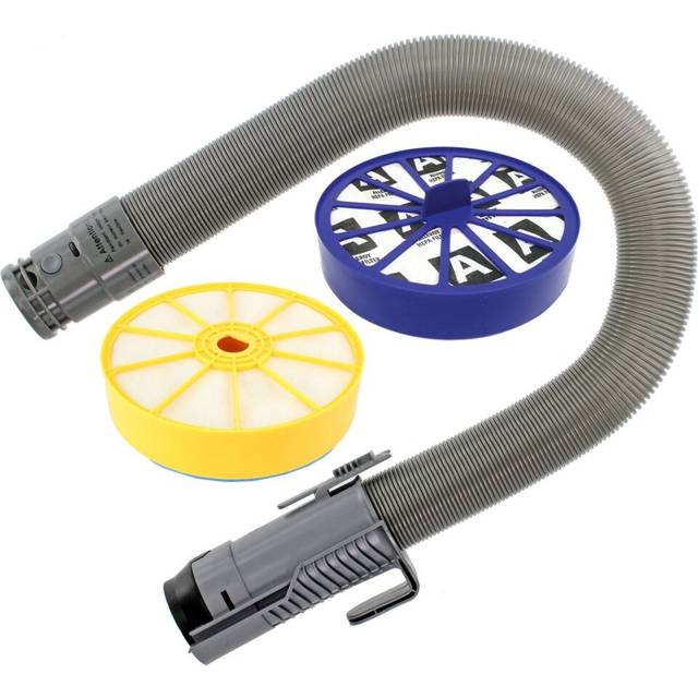 Grey Stretch Hoover Hose & Pre / Post Filter Kit for DYSON DC07 Vacuum Cleaner