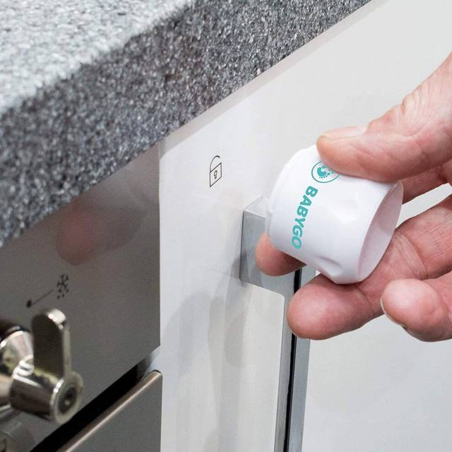 BABYGOÂ® Magnetic Child Safety Locks Cupboard, Cabinet & Drawer Lock, (10 Premium Locks, 2 Keys & 8 Free Corner Protectors) 30 Second Easy Install, No