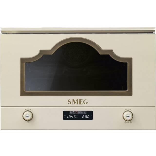 SMEG MP722PO Mikrovågsugnar Creme
