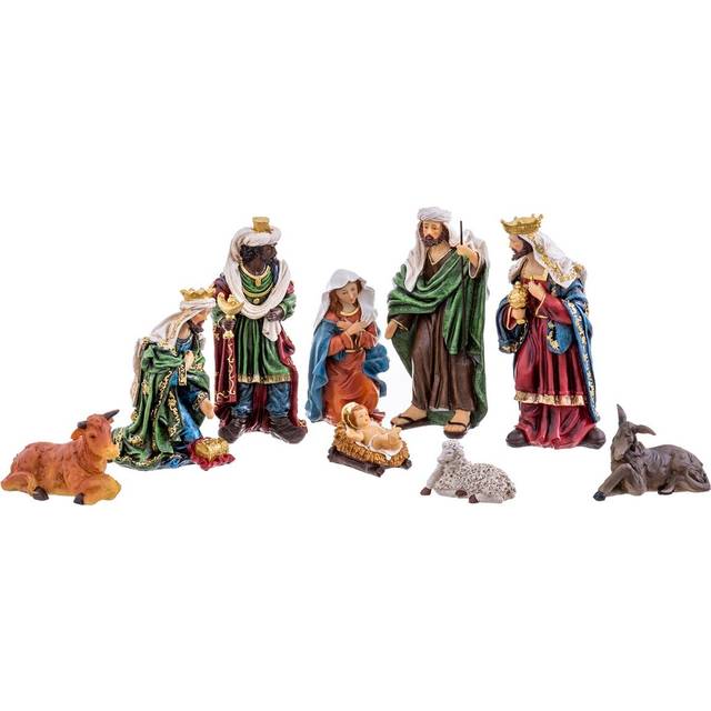 BigBuy Christmas bauble Nativity/Bethlehem Polyresin Christmas Tree Ornament