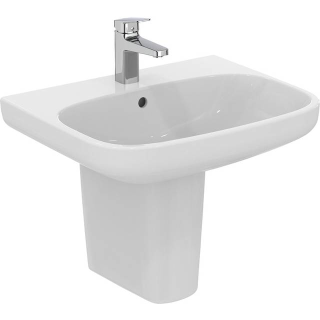 Ideal Standard I.life A 60Cm Basin And Semi-pedestal Pack, White