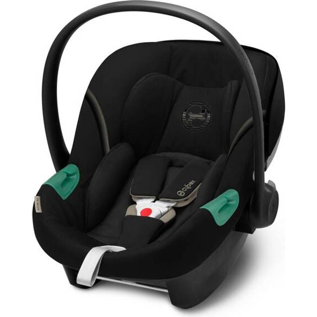 CYBEX Gold Babyskydd Aton S2 i-Size, Lämplig från födseln till ca 24 månader, Max 13 kg, Sittdyna ingår, Kompatibel med SensorSafe, Hibiscus Red
