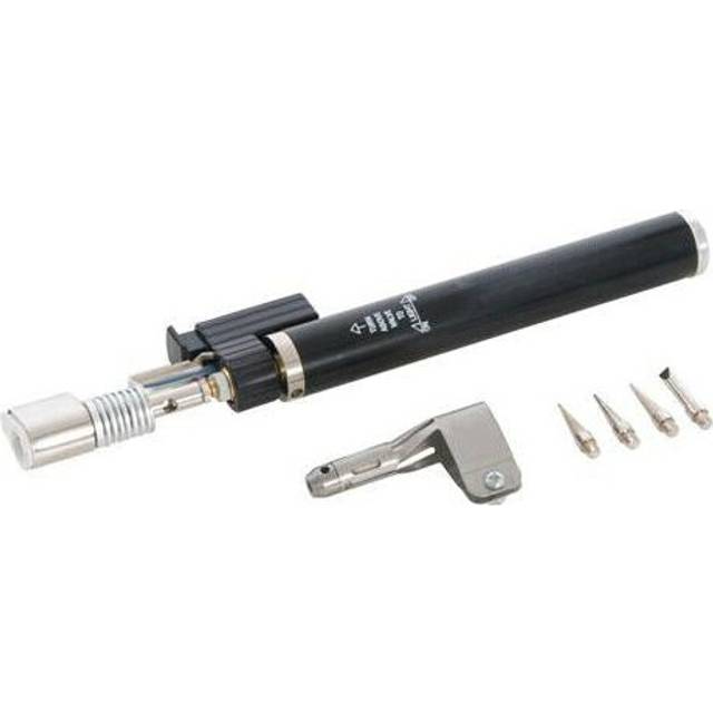 195mm Gas Soldering Iron Takes Butane Lighter Fuel Incl. 4 Iron Tips