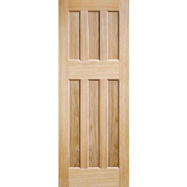 LPD Oak DX 60's Style Internal Door (Size: 1981 x 686mm, Thickness: 44mm, Fire Door: Yes)