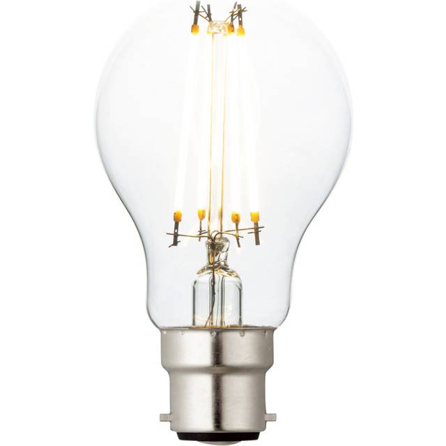 6W B22 LED Filament GLS Bulb - Warm White - Indoor/Outdoor LED Lamp