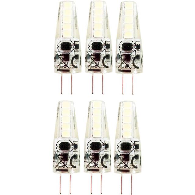 1.8W LED Mini Bulb G4, Warm White 3000K (pack of 6) - Yellow - One Size