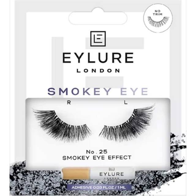 Eylure – Smokey Eye False Lashes – Lösögonfransar – No. 025-Svart/a