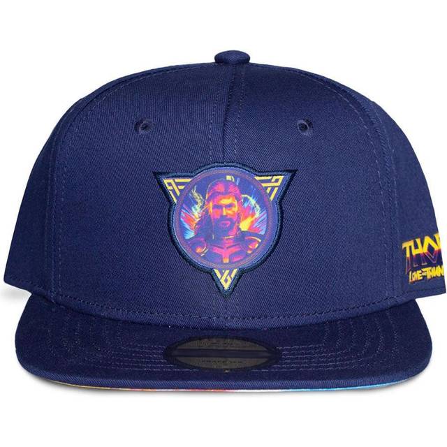 MARVEL COMICS Thor Love and Thunder Logo Snapback Baseball Cap - Blue
