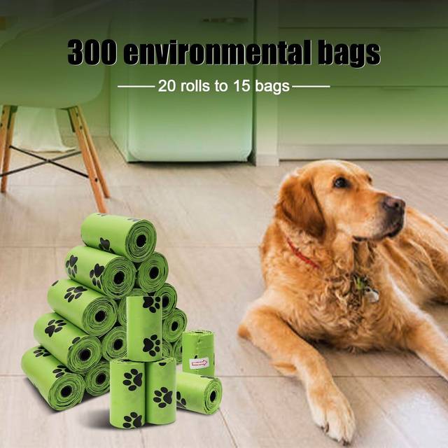 DOKI Dog Poop Bags, Biodegradable Pet Waste Bags 20 Rollsï¼300 Dog Poop Bags)