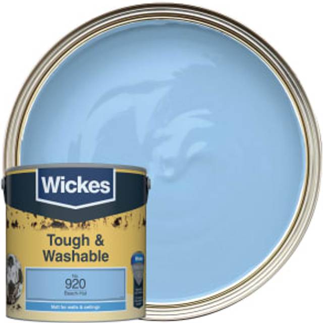 Wickes Tough & Washable Matt Emulsion Paint - Beach Hut No.920 - 2.5L - Beach-Hut
