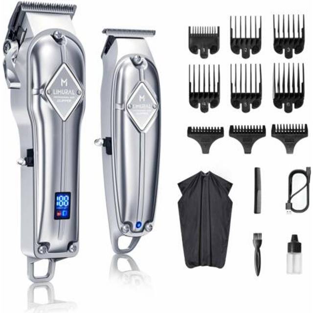 Limural cordless hair clippers t blade trimmer kit for men electric head beard