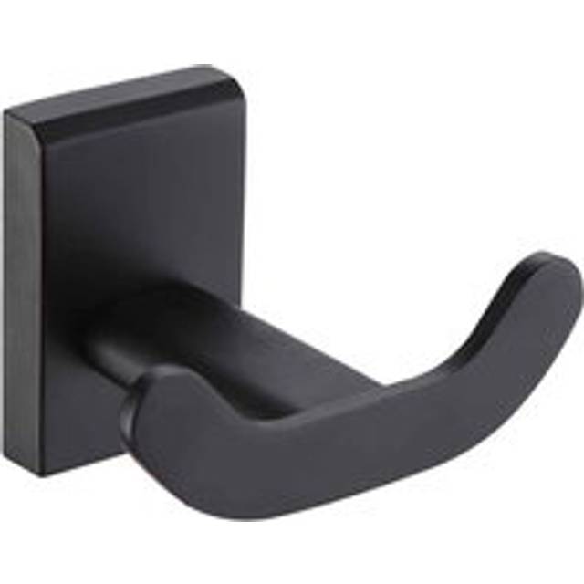 Showerdrape Unity Robe Hook Black, Black
