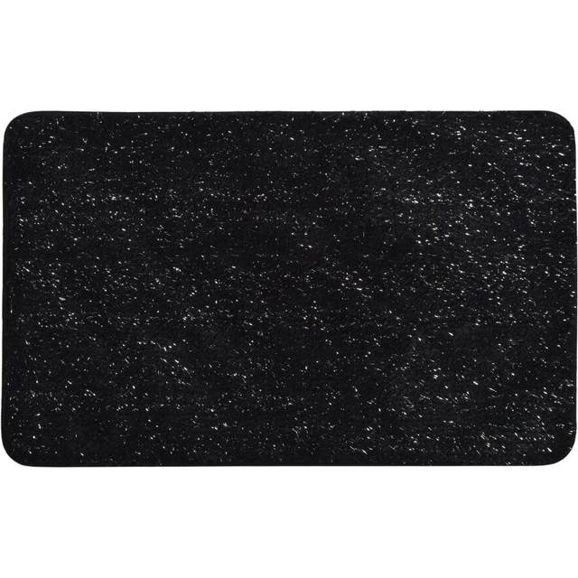 (Black) Allure Microfibre Sparkle Bling Bath Mat 50 x 80cm