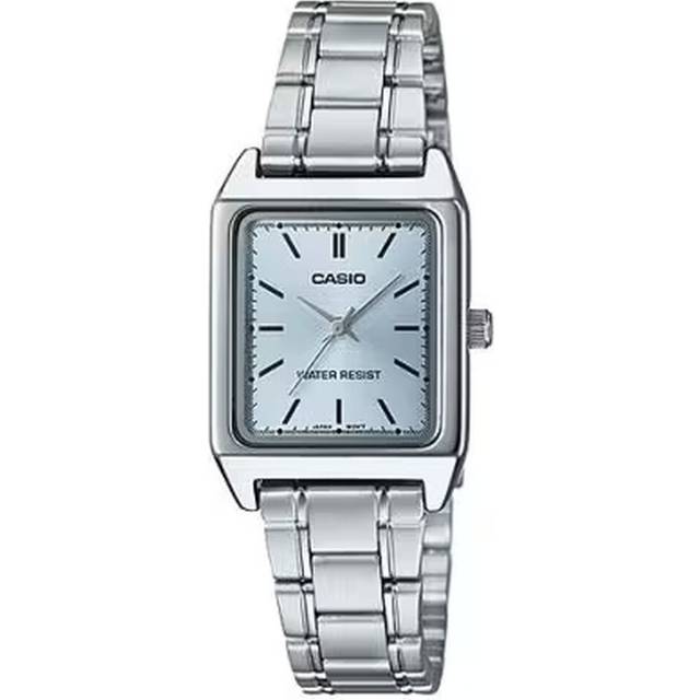 CASIO DRESS Retro Small quartz Watch Silver Analog LTP-V007D-2E - Free