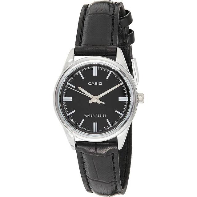 CASIO Female DRESS Japan / South Korea Fashion Quartz Black Analog LTP-V005L-7A - Free