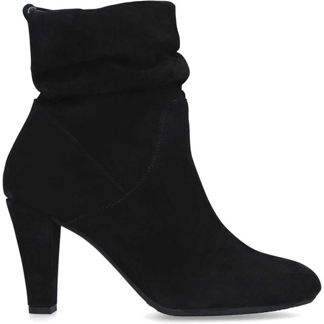 Carvela Comfort Womens Black Suede Heeled Boots 36 - BLACK