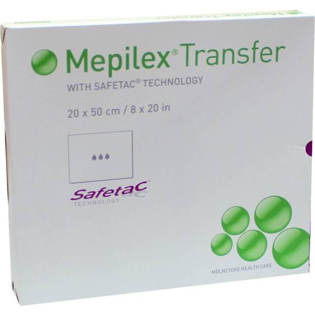 Skumförband silikon Mepilex Transfer - 20x50cm - 4 st