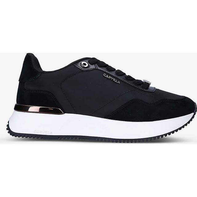 Carvela Womens Leather Flare Sneakers - Black Leather (archived) - Size UK 3