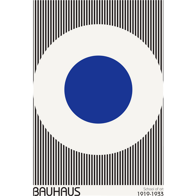 Malerifabrikken - Poster Bauhaus 5 - Blå