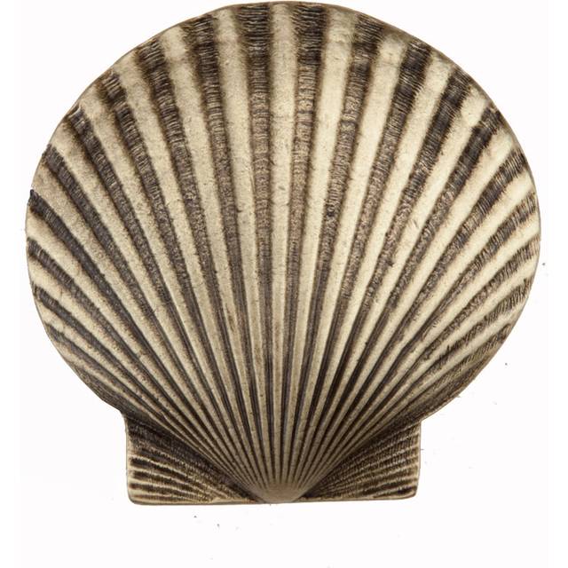 Acorn Manufacturing DPGAP Artisan Collection Large Scallop Knob, Antique Brass