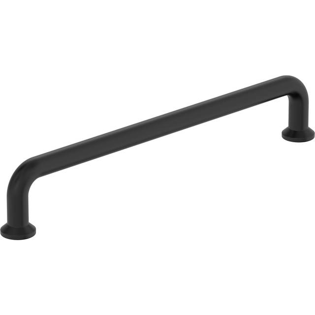 Amerock BP37381FB | Matte Black Cabinet Pull | 6-5/16 in (160 mm) Center-to-Center Cabinet Handle | Factor | Drawer Pull | Kitchen Cabinet Handle | Fu