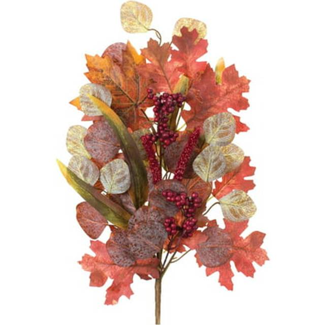 Mixed Fall Foliage Leaf Stem (Set of 2)
