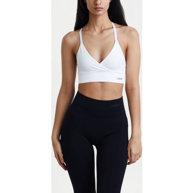 Casall Wrap Sports Bra, Sport-BH - VIT (M)