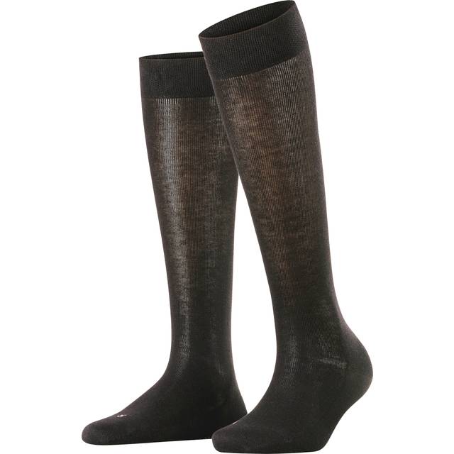 Falke womens sensitive london knee high socks - black