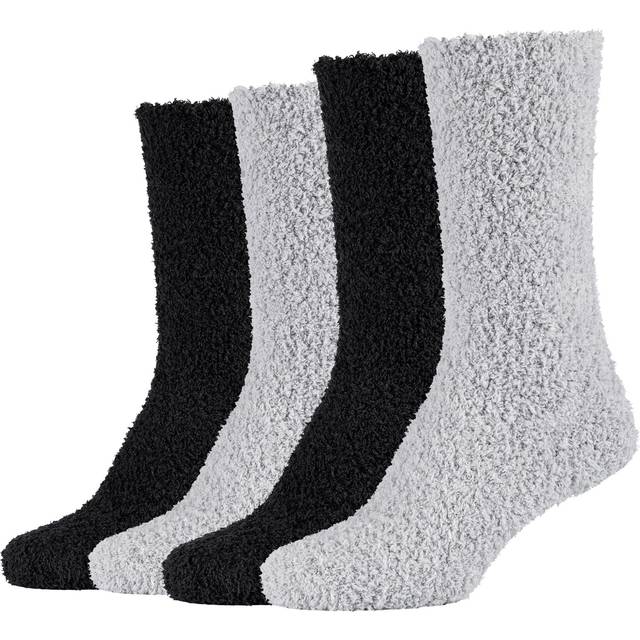 Camano 1103482000 – dam sustainable mysiga mysiga strumpor 4 par, svart, storlek 39/42, svart, 39 EU