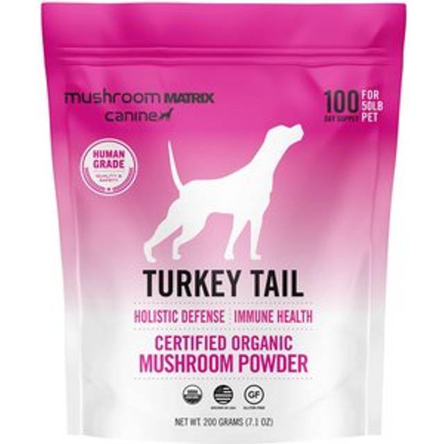 Mushroom Matrix Turkey Tail Immune Support Organic Mushroom Powder for Dogs & Cats 7.1 oz