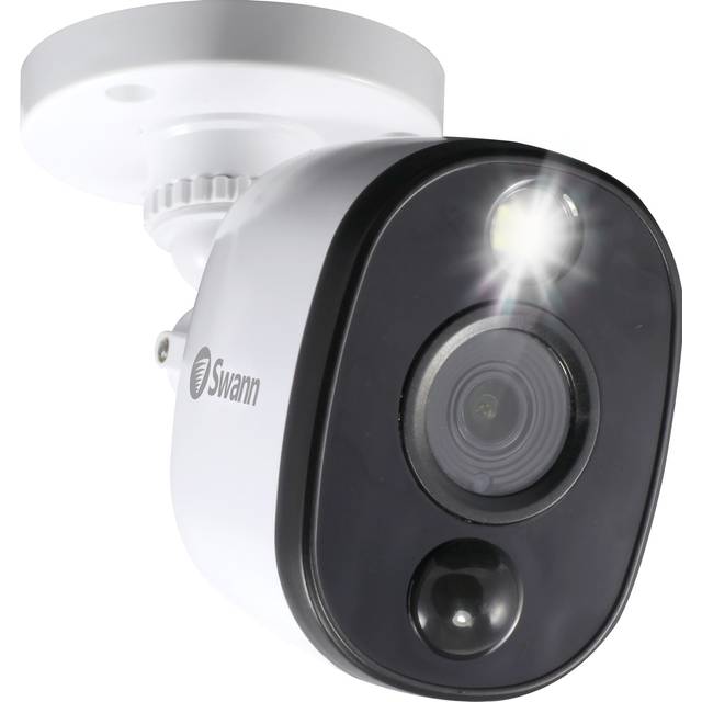 Swann cctv camera night vision pro-1080msfb heat sensing warning light colour x1