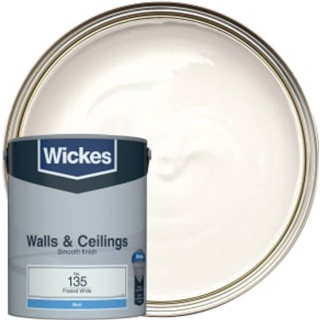 Wickes Vinyl Matt Emulsion Paint - Frosted White No.135 - 5L