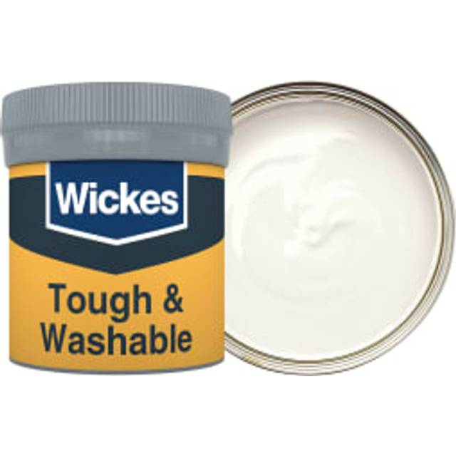 Wickes Tough & Washable Matt Emulsion Paint Tester Pot - Victorian White No.125 - 50ml