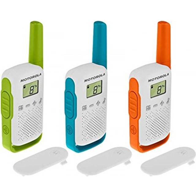 Motorola T42 Talkabout PMR446 2-Way Walkie Talkie Portable Radio's (One Pack of 3), Green