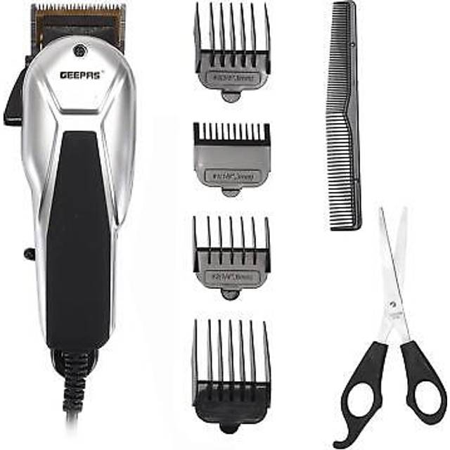 Professional Electric Hair Clipper Barber Trimmer Titanium Carbon Steel - Silver - One Size