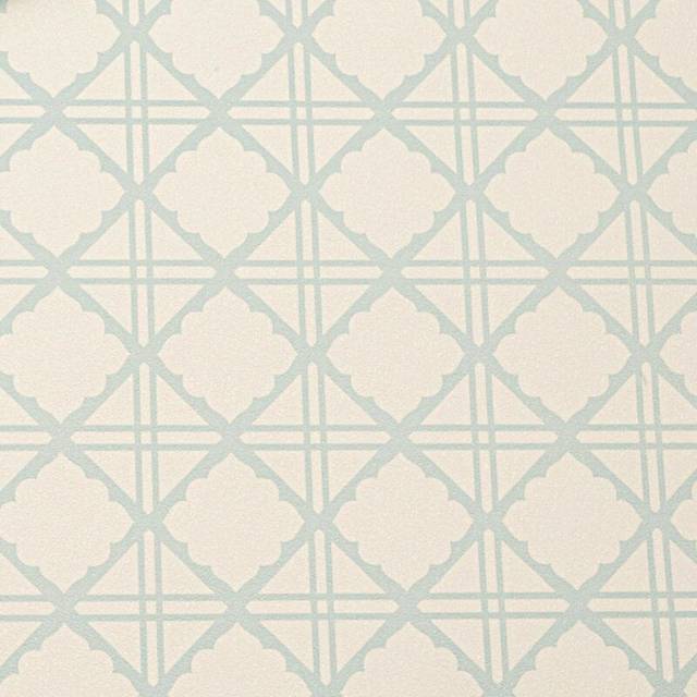 Graham&brown - Diane Light Blue Geometric Diamond Cross Vinyl Wallpaper