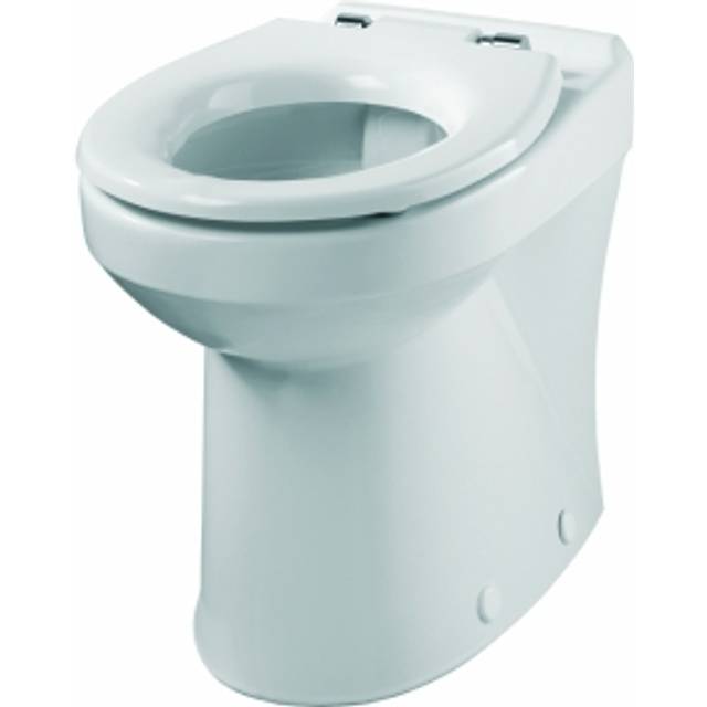 Twyford Modern Bathroom Concealed Close Coupled Rimless Pan Floor Standing Ceramic Toilet 560 X 450mm White Finish (Pan Only) - One Size