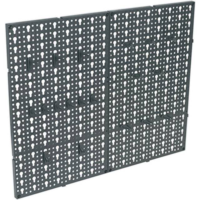 495 x 610mm Composite Wall Pegboard Set - Garage Tool Storage / Management Tidy
