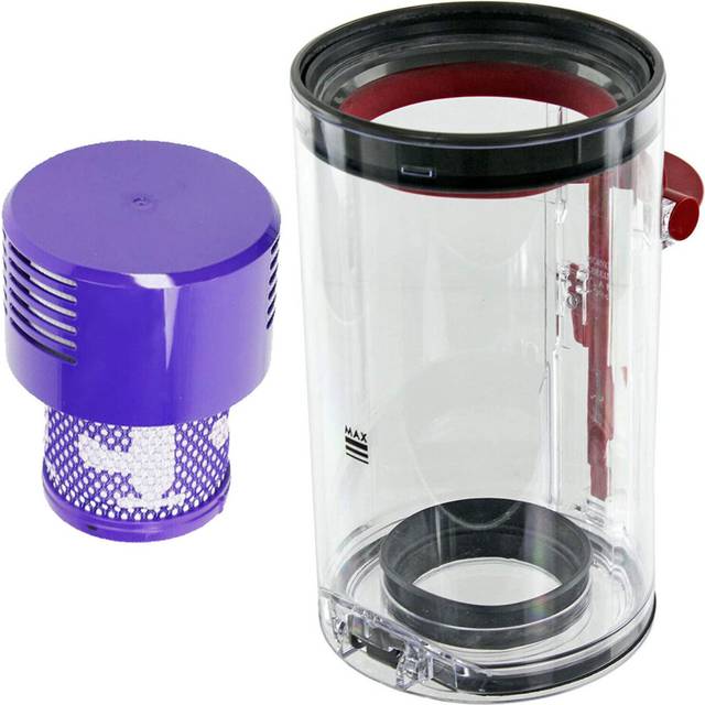 Dust Bin Container + Washable Filter for DYSON V10 SV12 Animal Absolute Vacuum