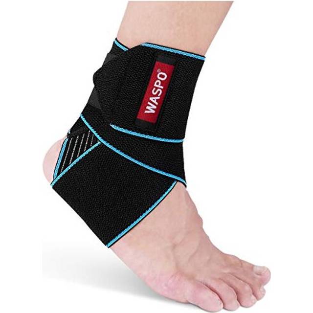 WASPO Ankle Support Brace - Adjustable Ankle Brace Wrap Strap for Sports Protect, Plantar Fasciitis, Achilles tendonitis, Ligament damage, I