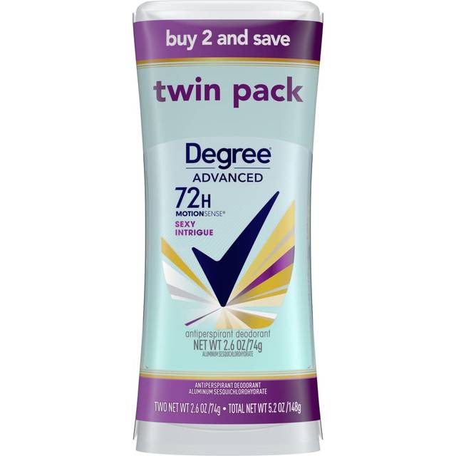 Degree Women Sexy Intrigue MotionSense Antiperspirant Deodorant, 2.6 oz, Twin Pack
