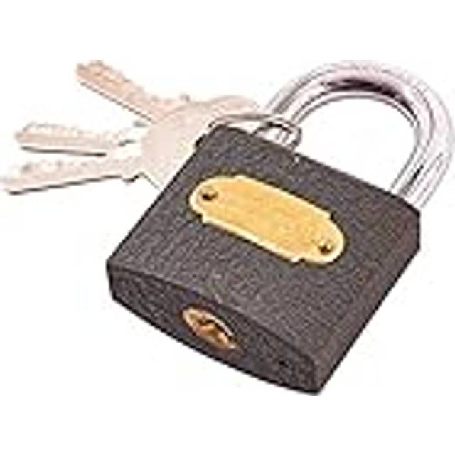 50mm Iron Padlock - Heavy Duty Security Amtech Cast Small Outdoor Safety -  50mm iron padlock heavy duty security amtech cast small outdoor safety