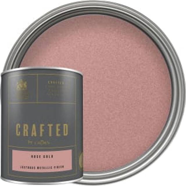 CRAFTED™ by Crown Emulsion Interior Paint - Metallic Rose Gold - 1.25L