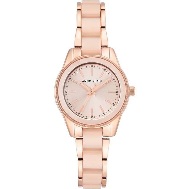 ANNE KLEIN damarmbandsur i harts, Rosa