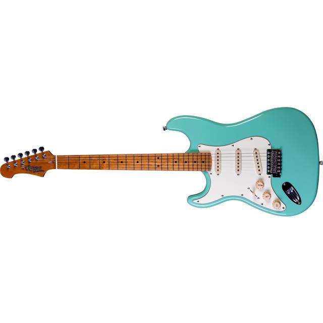 JET Guitars JS-300 Roasted Maple Left Handed Sea Foam Green