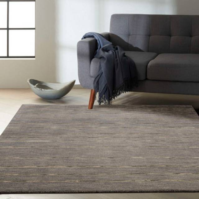 Calvin Klein CK400 HALO - Area Rug - Charcoal (Rectangle 48 x 72cm)