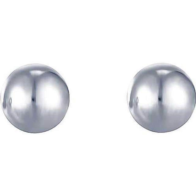The Love Collection Sterling Silver 5mm Ball Stud Earrings, Silver, Women - Ilver