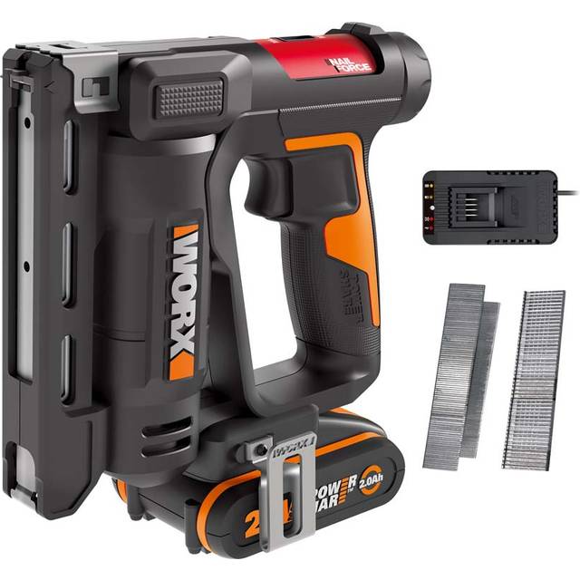 Worx WX843 20V Max Crown Stapler with 1 x 2.0Ah