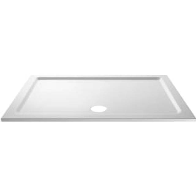 Wickes 40mm Pearlstone Rectangular Shower Tray - 1700 x 800mm - White