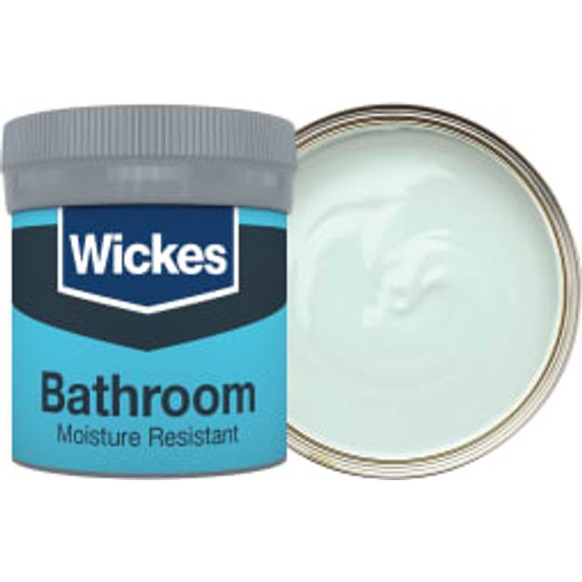 Wickes Bathroom Soft Sheen Emulsion Paint Tester Pot - Duck Egg No. 900 - 50ml
